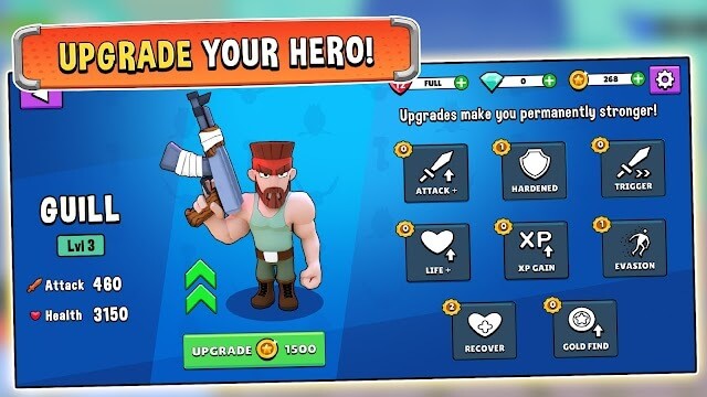 Nâng cấp anh hùng của bạn thêm mạnh mẽ