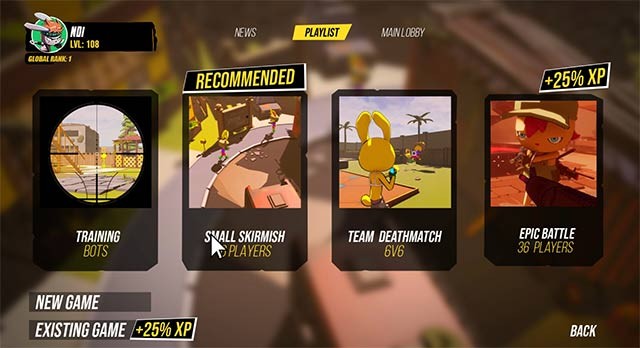 Khám phá các chế độ chơi và bản đồ độc đáo trong Gunnies game