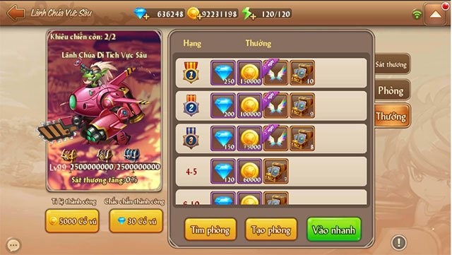 Phần thưởng Lãnh Chúa Vực Sâu