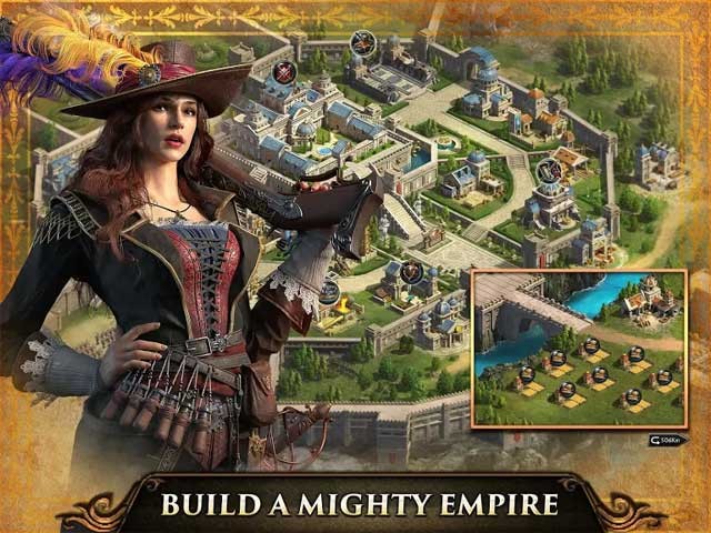 Xây dựng một đế chế hùng mạnh trong game Guns of Glory for Android