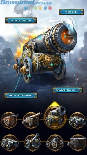 Vô số vũ khí mạnh mẽ