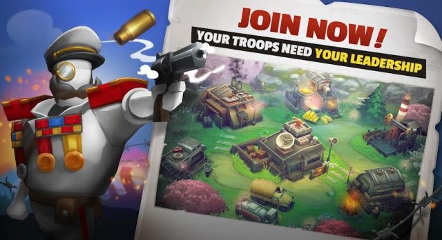 Dẫn dắt quân đội của bạn chiến đấu với kẻ thù trong game GUNS UP! Mobile