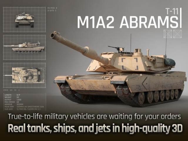 Xe tăng, tàu, máy bay được thiết kế chân thực ở đồ họa 3D chất lượng cao