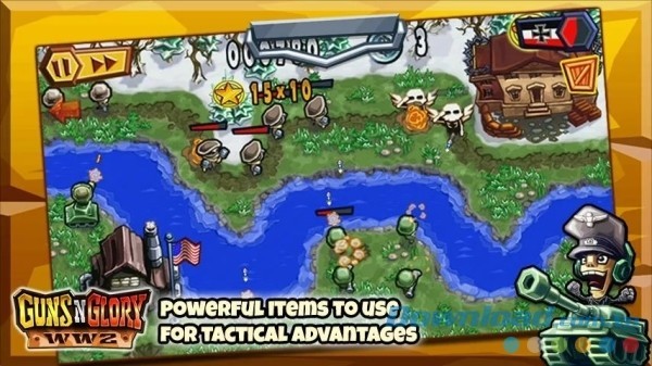 Guns'n'Glory WW2 Premium cho Android cung cấp rất nhiều trang bị hữu dụng giúp bạn phát huy tối đa lợi thế chiến thuật