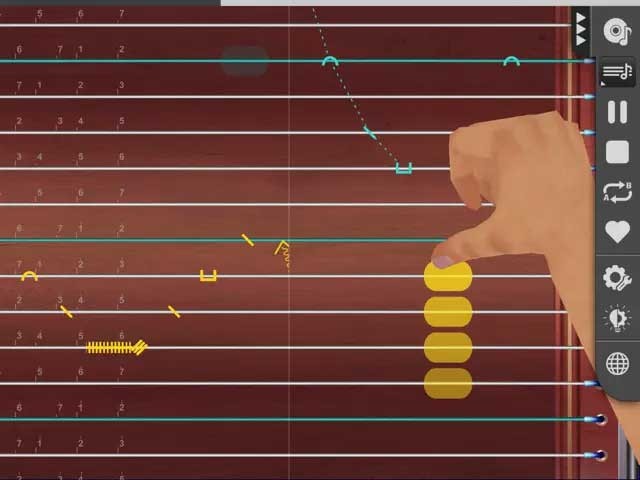 Đây là ứng dụng hữu ích với những người mới học và đang chơi đàn tranh chuyên nghiệp
