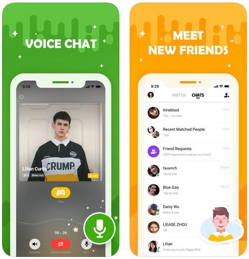 Kết bạn và trò chuyện với nhau qua voice chat