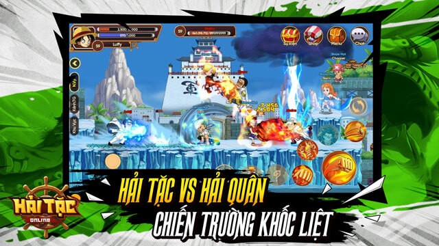Cốt truyện chuẩn One Piece kết hợp đồ họa chibi đáng yêu