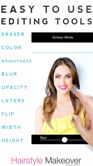 Hairstyle Makeover cung cấp hàng loạt công cụ tùy biến