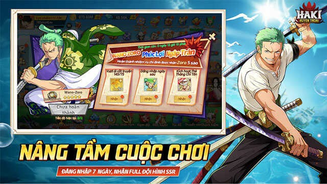 Nâng tầm cuộc chơi, đăng nhập 7 ngày, nhận full đội hình SSR