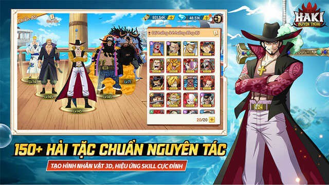 Hơn 150 hải tặc chuẩn nguyên tắc, tạo hình nhân vật 3D