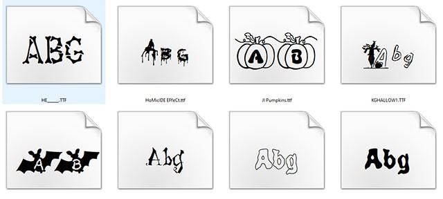 Bộ font lễ hội hóa trang