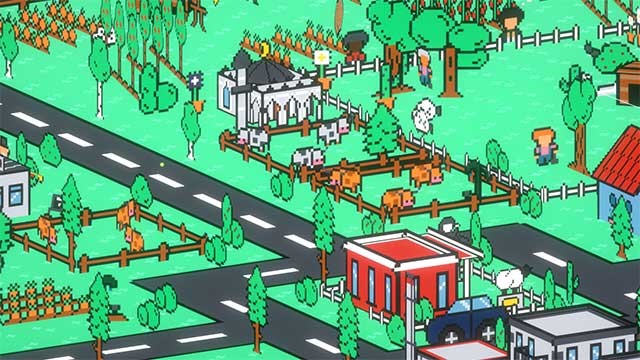 Sự kết hợp độc đáo của đồ họa pixel 2D trong thế giới 3D