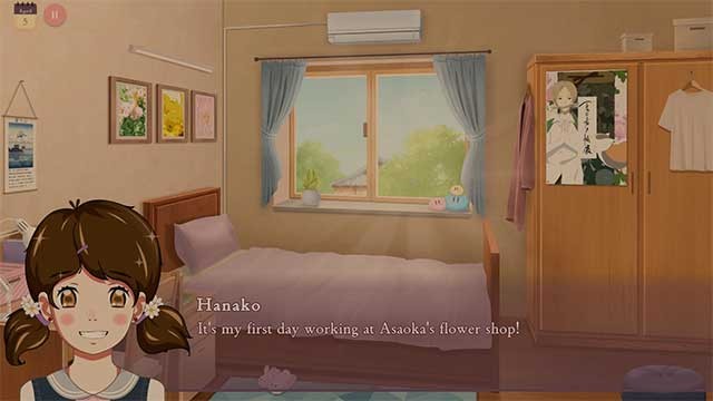 Hanako's flower shop là game visual novel dễ thương