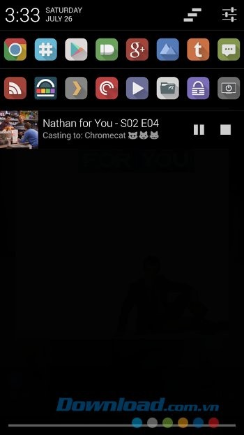 Mở ứng dụng từ thanh thông báo với Hangar