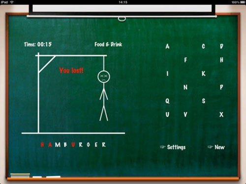 Hangman Classic HD Free For iPad