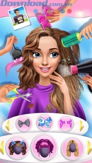 Tạo kiểu và chọn màu tóc