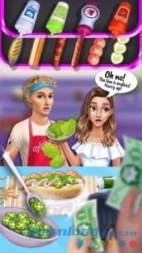 Hannah's Fashion City cho Android kết hợp quản lý quán ăn