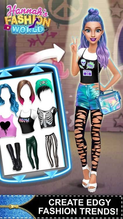 Đôi khi Hannah thích mặc đồ và trang điểm theo phong cách sắc sảo