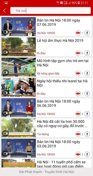 Các chương trình phát sóng trên HanoiClix