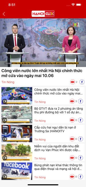 Ứng dụng đọc tin tức nóng hổi về Hà Nội