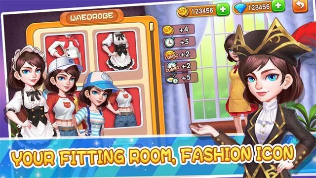 Chọn một bộ trang phục thời trang trong Happy Cooking 2 - đầu bếp sành điệu nhất chính là bạn