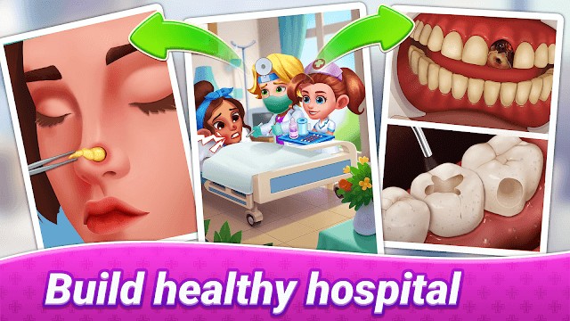 Quản lý bệnh viện và điều trị các ca bệnh khác nhau trong game Happy Doctor: Hospital Games