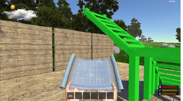 Tập trung xây dựng nhà cửa và chế tạo vũ khí trong Happy Island Life game