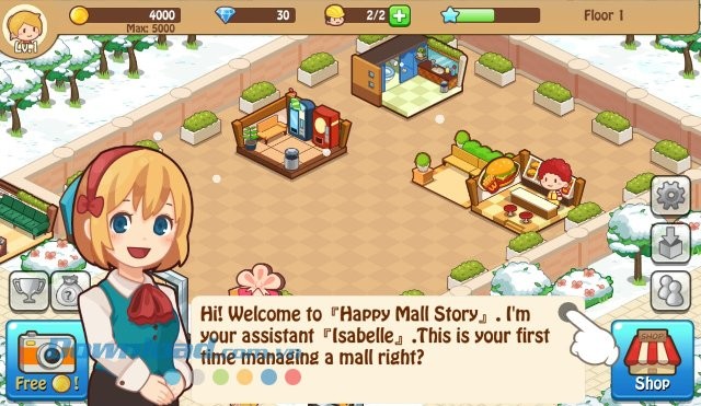 Xây dựng trung tâm mua sắm của bạn trong game Happy Mall Story
