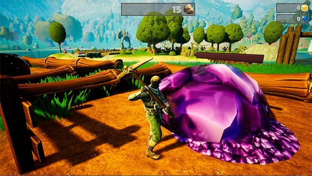 Thế giới game chứa đầy tài nguyên và khu vực độc đáo để khám phá