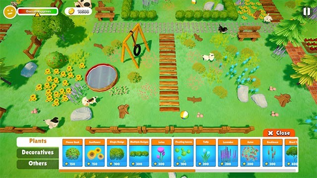 Happy Puppy là game mô phỏng chăm sóc cún cưng trong khu vườn hoa xuân rực rỡ