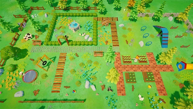 Liên tục mở rộng và nâng cấp khu vườn thú cưng trong khi chơi Happy Puppy