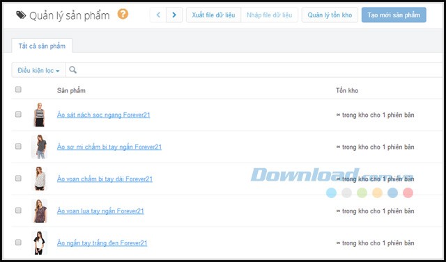 Quản lý sản phẩm dễ dàng hơn
