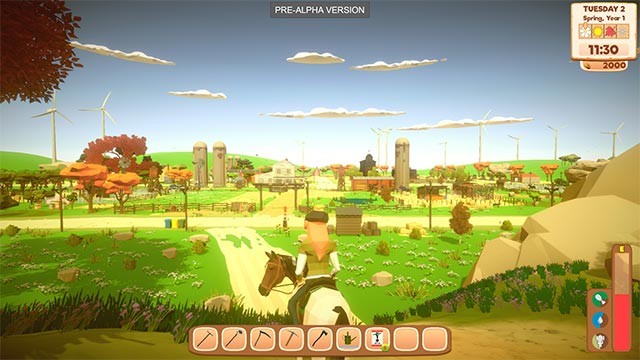 Cưỡi ngựa khám phá thế giới mở bất tận trong Harvest Days PC