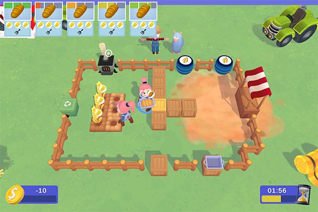 Harvest Hustlers game đòi hỏi tốc độ và sự phối hợp ăn ý của cả nhóm