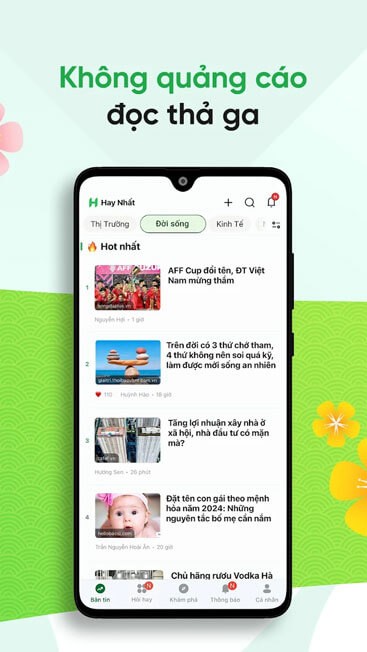 Không quảng cáo đọc thả ga