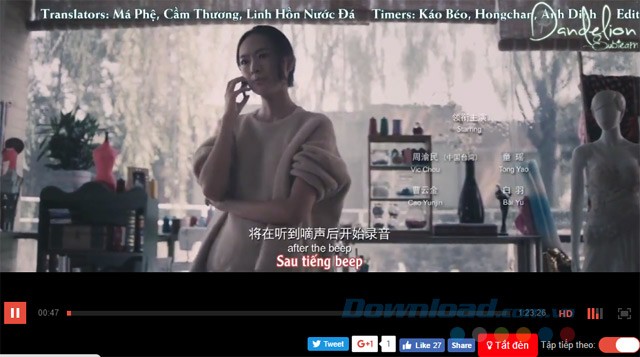 Giao diện xem phim