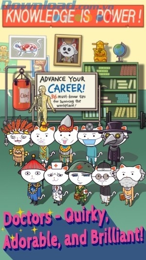 Quản lý bệnh viện với các bác sĩ mèo