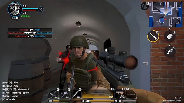 Kết hợp vũ khí với chiến lược và tinh thần đồng đội để chinh phục các thử thách trong Hazmob Free