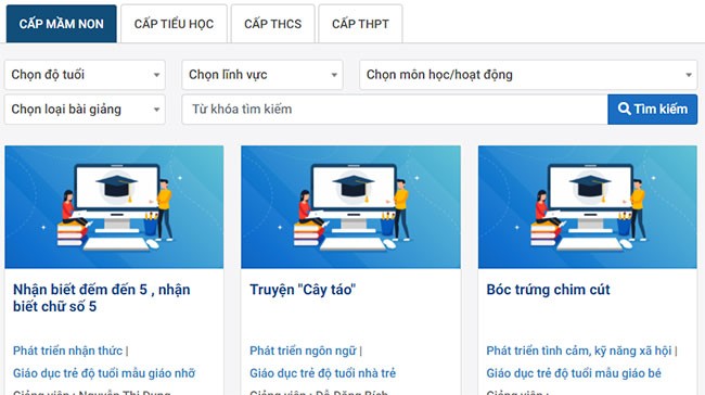 Giao diện trang tài liệu trên Hanoi St