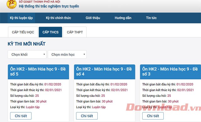 Hệ thống học tập trực tuyến Hanoi Study