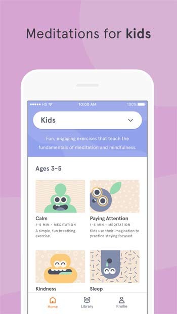 Headspace có cả các bài thiền cho trẻ nhỏ