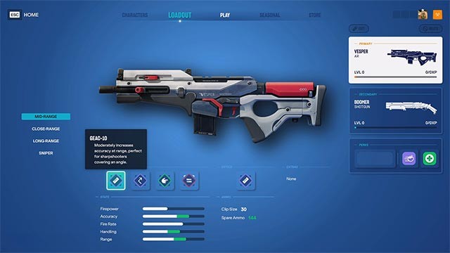 Tùy chỉnh trang bị, vũ khí và đặc quyền cho anh hùng trước khi bước vào cuộc chiến