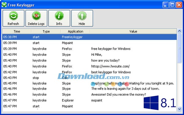 Free Keylogger