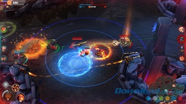 Chiêm ngưỡng đồ họa tuyệt đẹp của game đua xe chiến đấu miễn phí Heavy Metal Machines cho máy tính