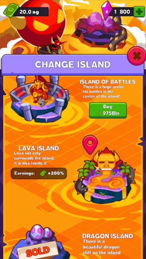 Mở rộng công viên ra nhiều hòn đảo khác nhau