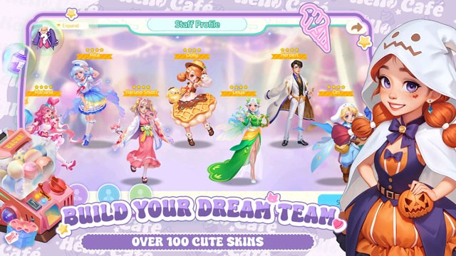 Hệ thống nhân viên đa dạng với hơn 50 nhân viên