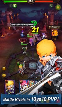 Tham gia vào trận đấu 10vs10 PvP