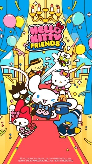 Gặp gỡ mèo Hello Kitty và những người bạn hoạt hình dễ thương trong game Hello Kitty Friends