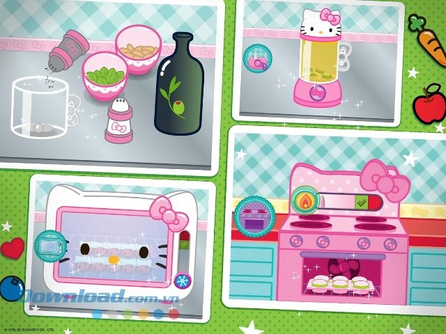 4 nhiệm vụ thú vị trong game Hello Kitty Lunchbox