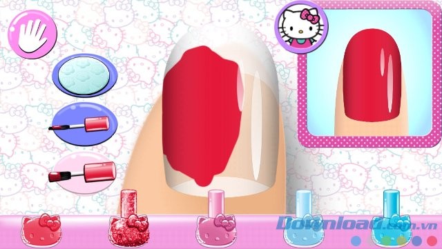 Sơn móng đủ màu sắc